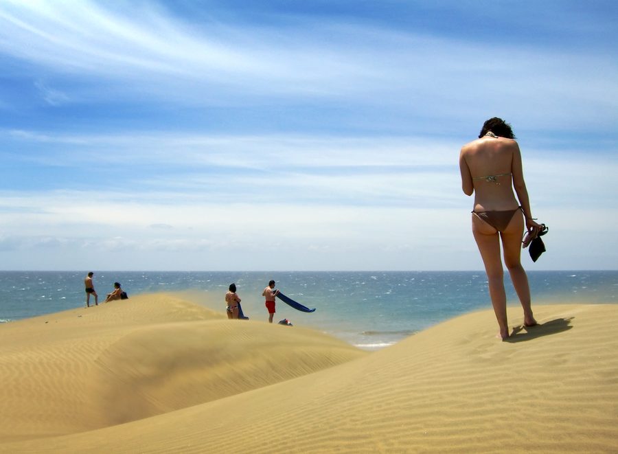 Dunas de Maspalomas an der Küste von Gran Canaria