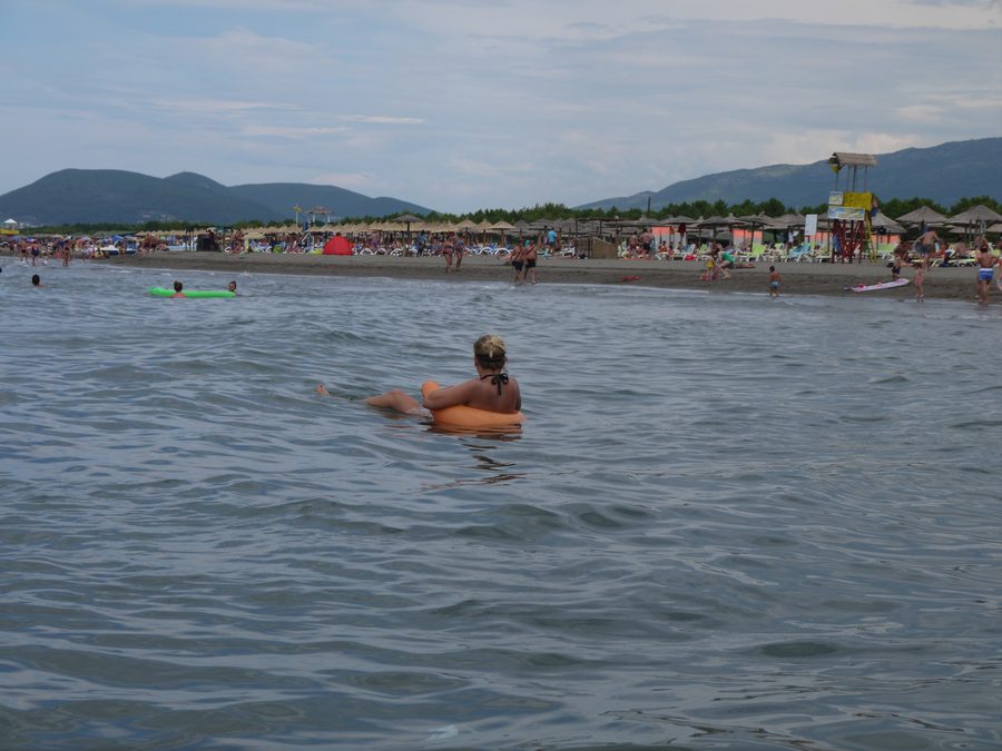 Velika Plaža, der lange Sandstrand bei Ulcinj