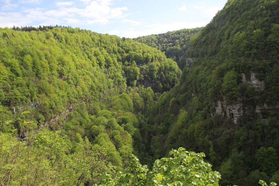Vallée de la Loue près de Mouthier-Haute-Pierre, en France