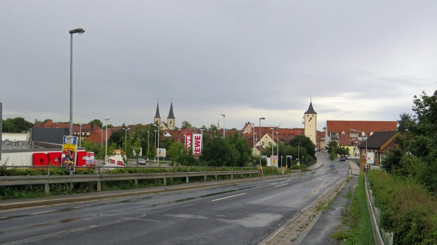 Altstadt von Haßfurt aus westlicher Richtung