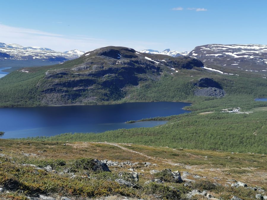 View of Malla from Saana near Kilpisjärvi, Lapland, Finland