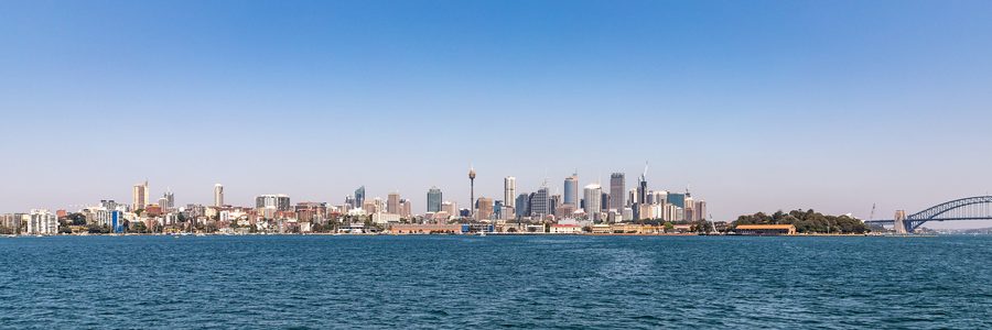 Skyline von Sydney mit Blick auf die Innenstadt.