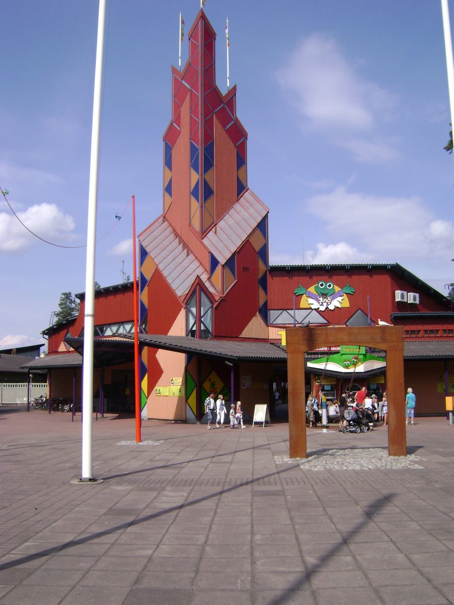 Entrance to Tykkimäki amusement park in Kouvola, Finland
