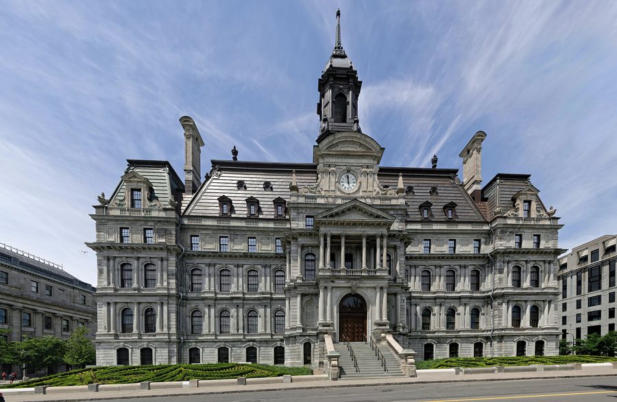Hôtel de Ville de Montréal im historischen Zentrum von Montreal