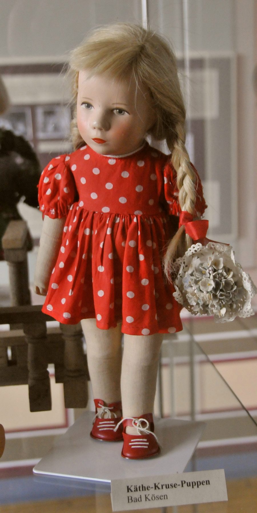 Käthe-Kruse-Puppe im Puppenmuseum von Schloss Tenneberg