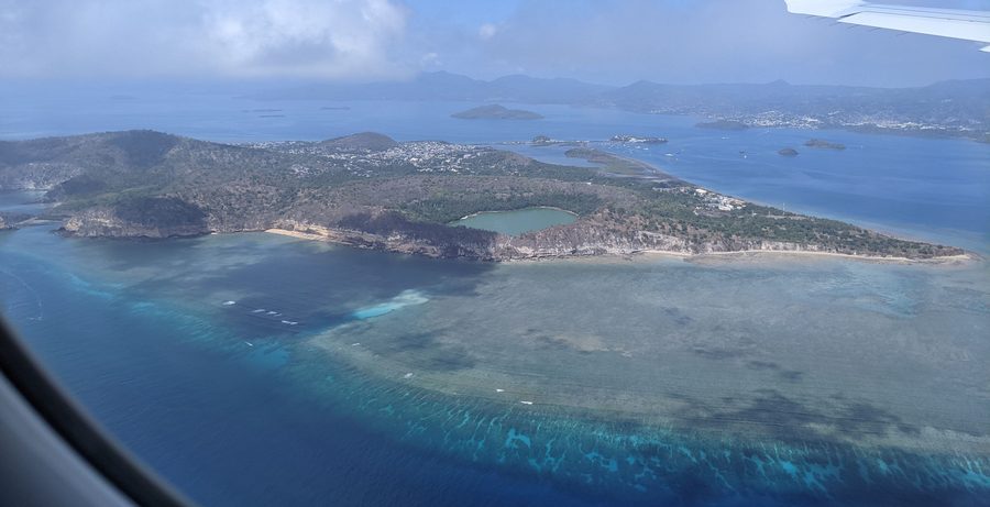 Blick über die Lagune von Mayotte