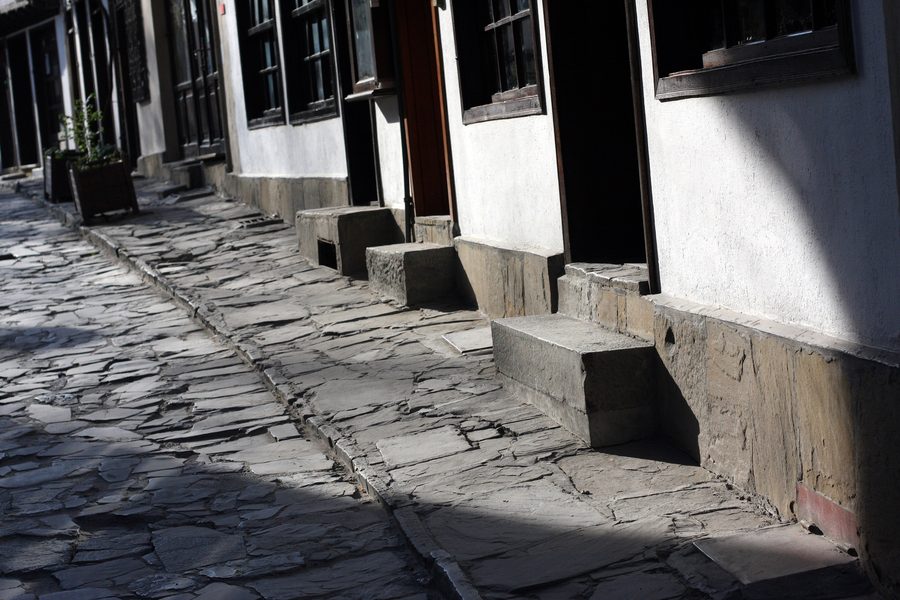 Historische Handwerkerstraße Samovodska Charshiya in Veliko Tŭrnovo
