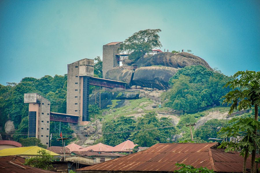 Olumo Rock im Bundesstaat Ogun, Nigeria