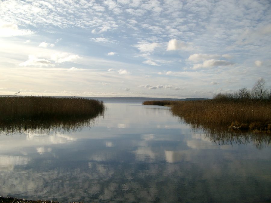 Der See Glan vom Badeplatz in Svärtinge aus gesehen