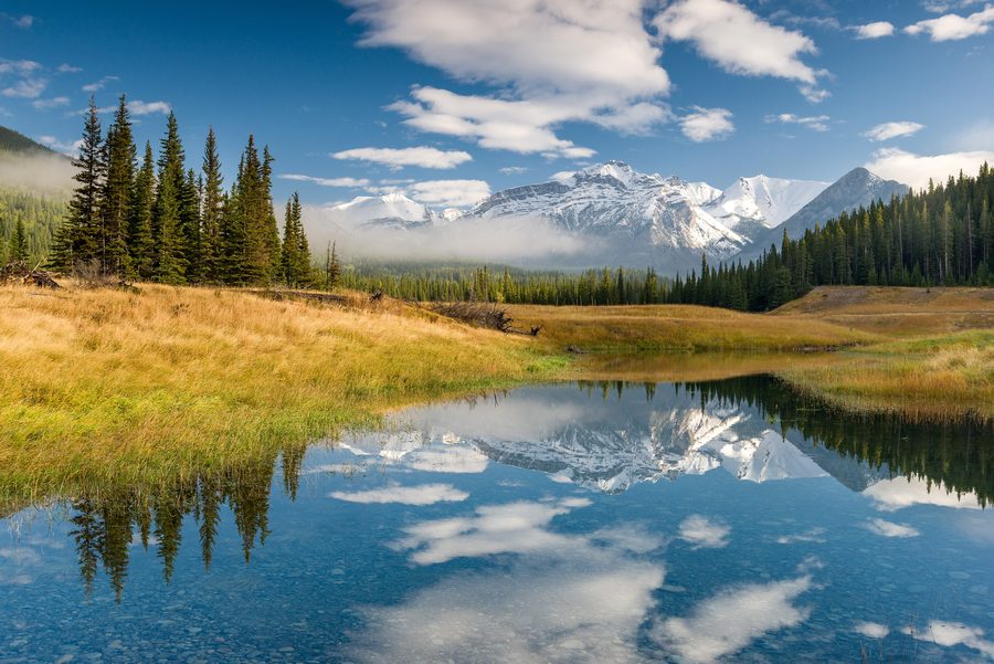 Rocky Mountains im Morgenlicht