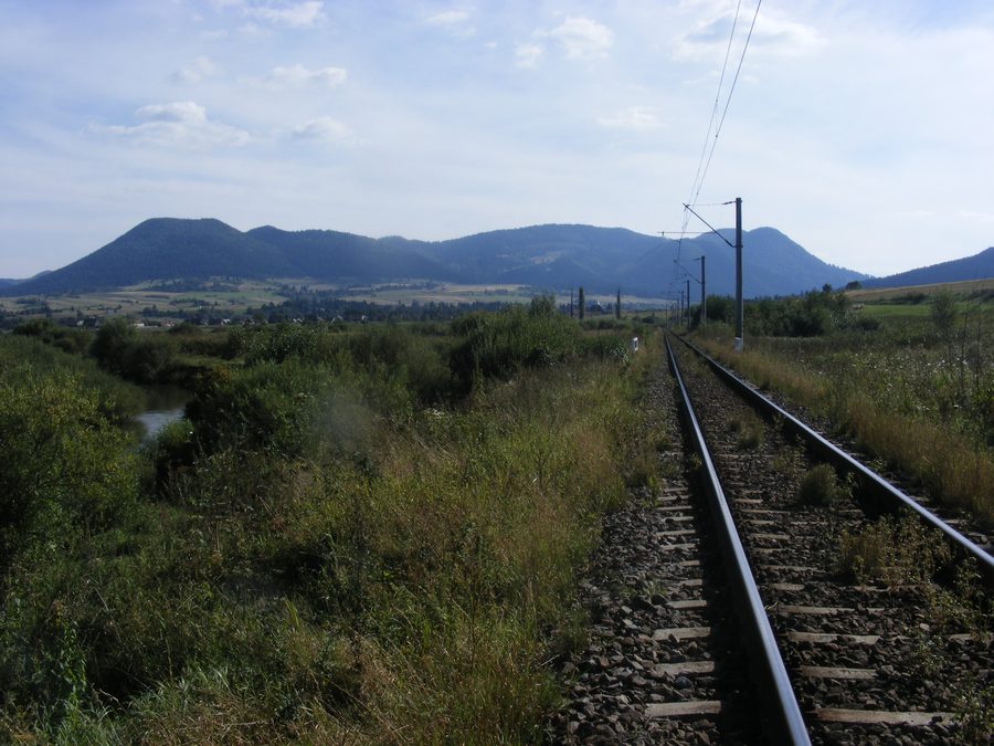 View of the Csomád mountains in Romania, Harghita County