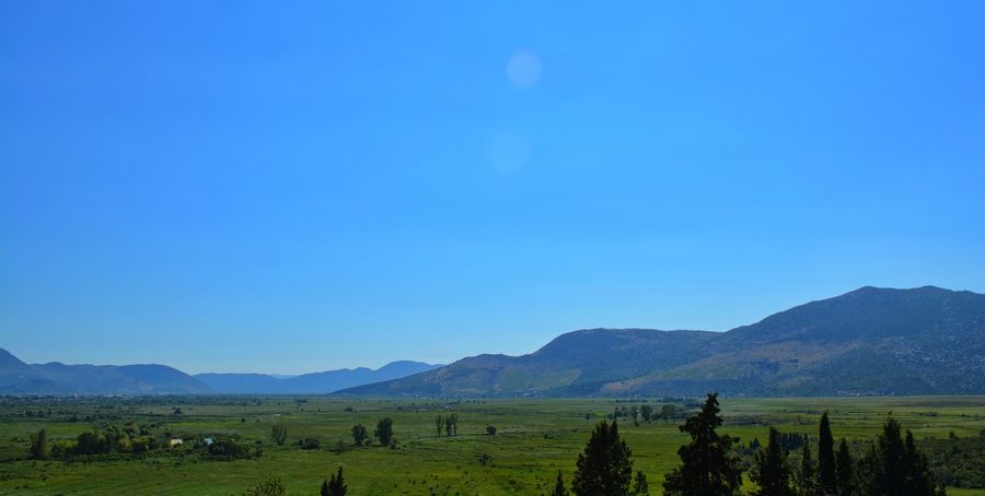 Feuchtgebiet im ornithologischen Reservat Pod gredom nahe Vida bei Metković