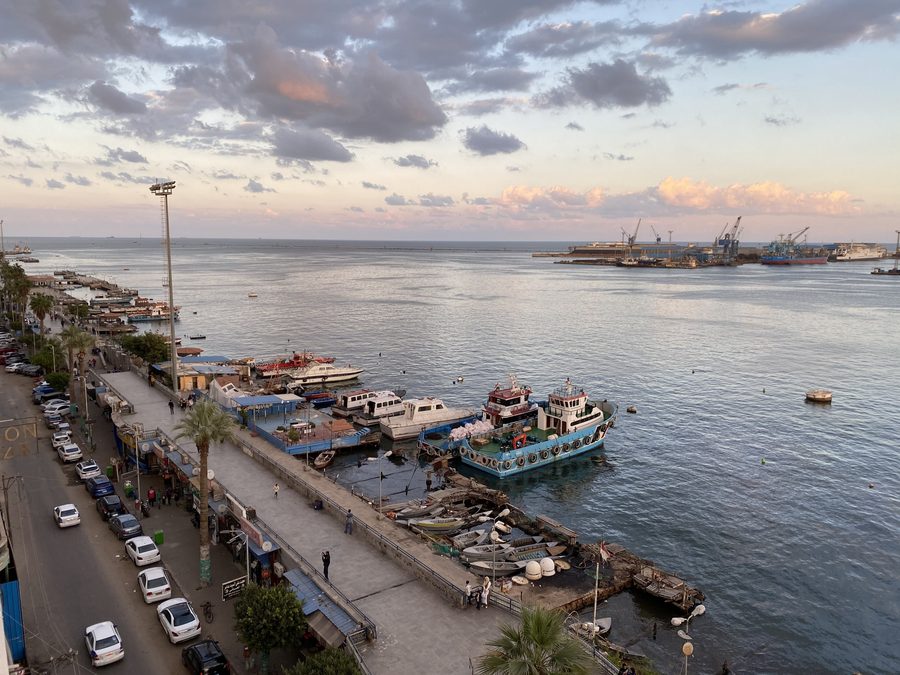 Suezkanal-Einfahrt bei Port Said