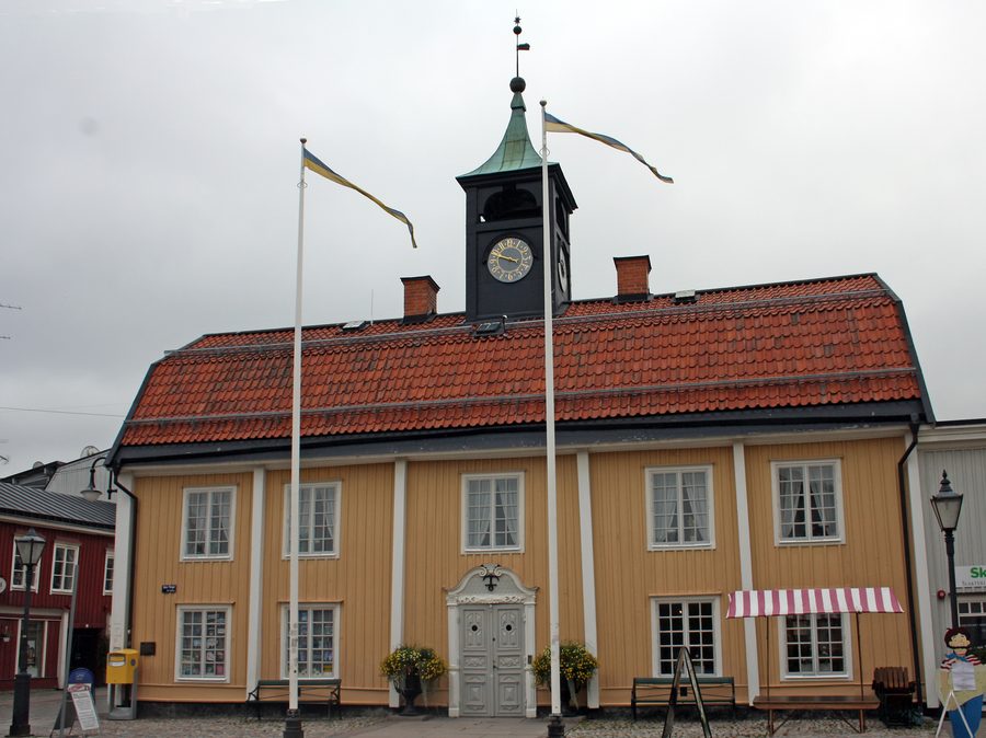 Rathaus von Norrtälje in Schweden