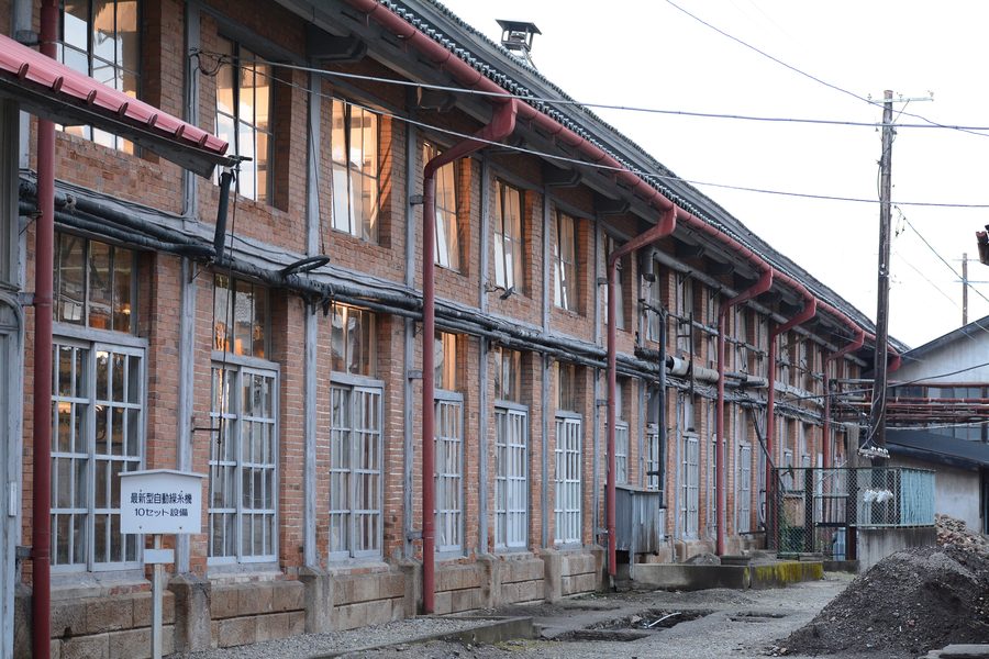 Hauptgebäude der Tomioka Silk Mill in Gunma
