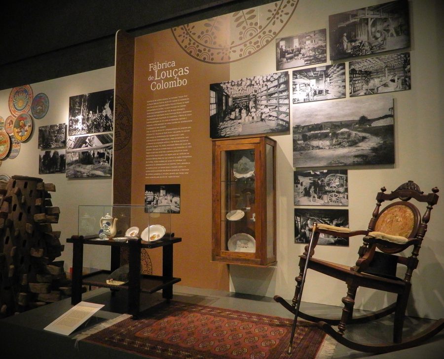 Historisches Gebäude der Fábrica de louças Colombo aus dem 19. Jahrhundert