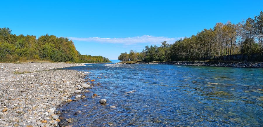 Utulik River flowing into Lake Baikal