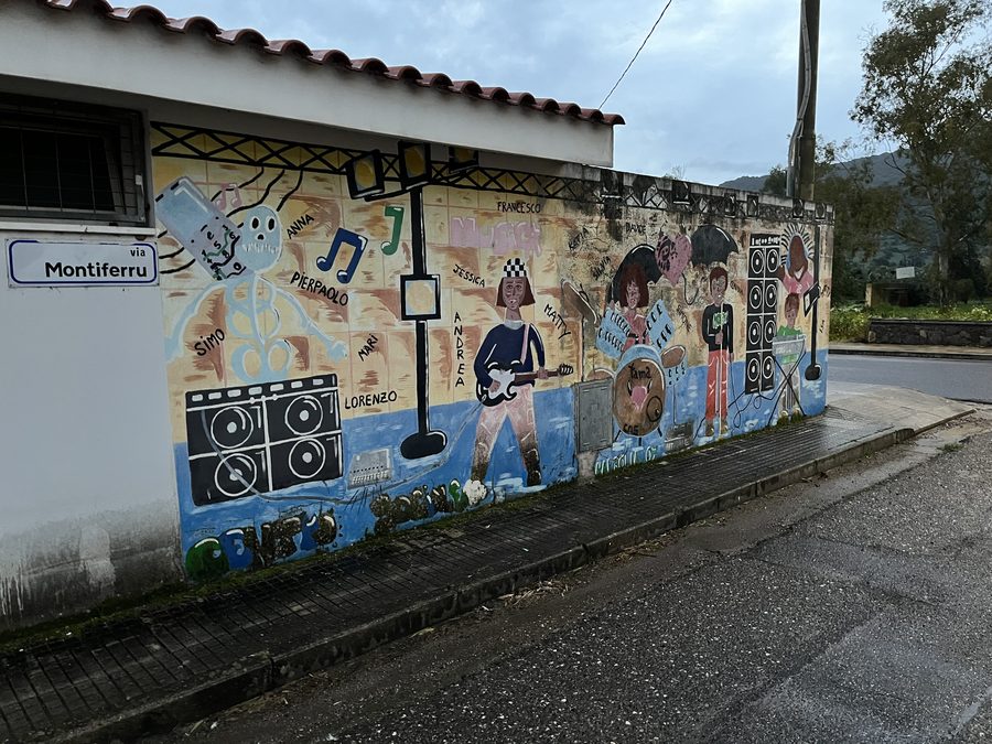 Murale in via Montiferru a Narbolia