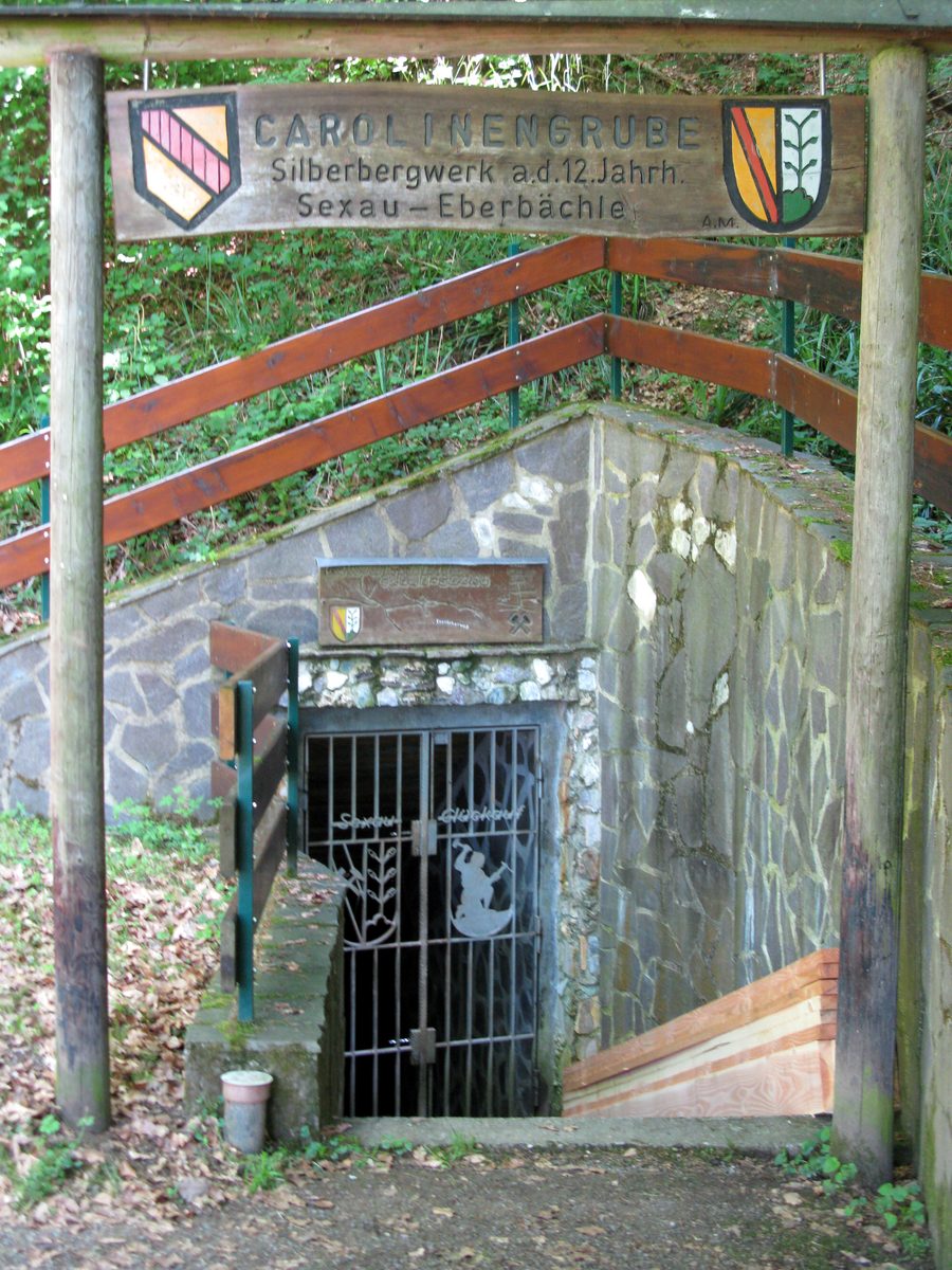 Zugang zur Grube Caroline in Sexau