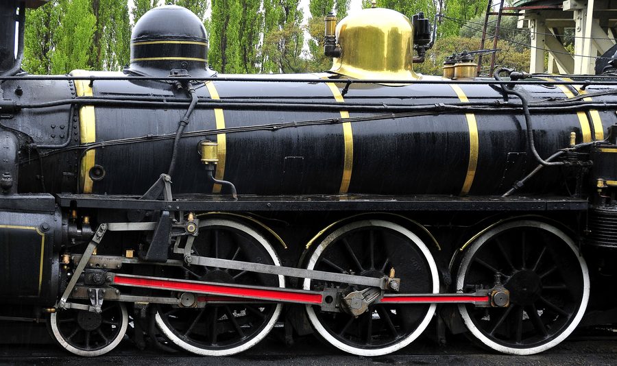 Lokomotive des Kingston Flyer in Kingston, Otago