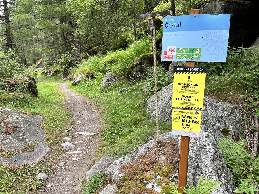 Alpine Landschaft im Naturpark Ötztal