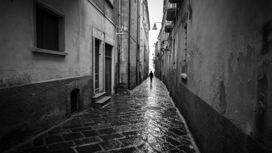 File:A Shadow Troia Italy Black And White Street Photography (174950021).jpeg