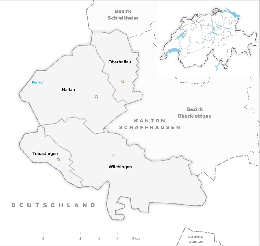 File:Gemeinden des Bezirk Unterklettgau 2010.png