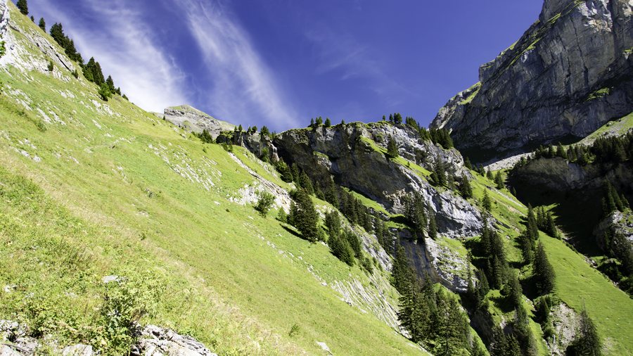 Mountain view in Reichenbach im Kandertal